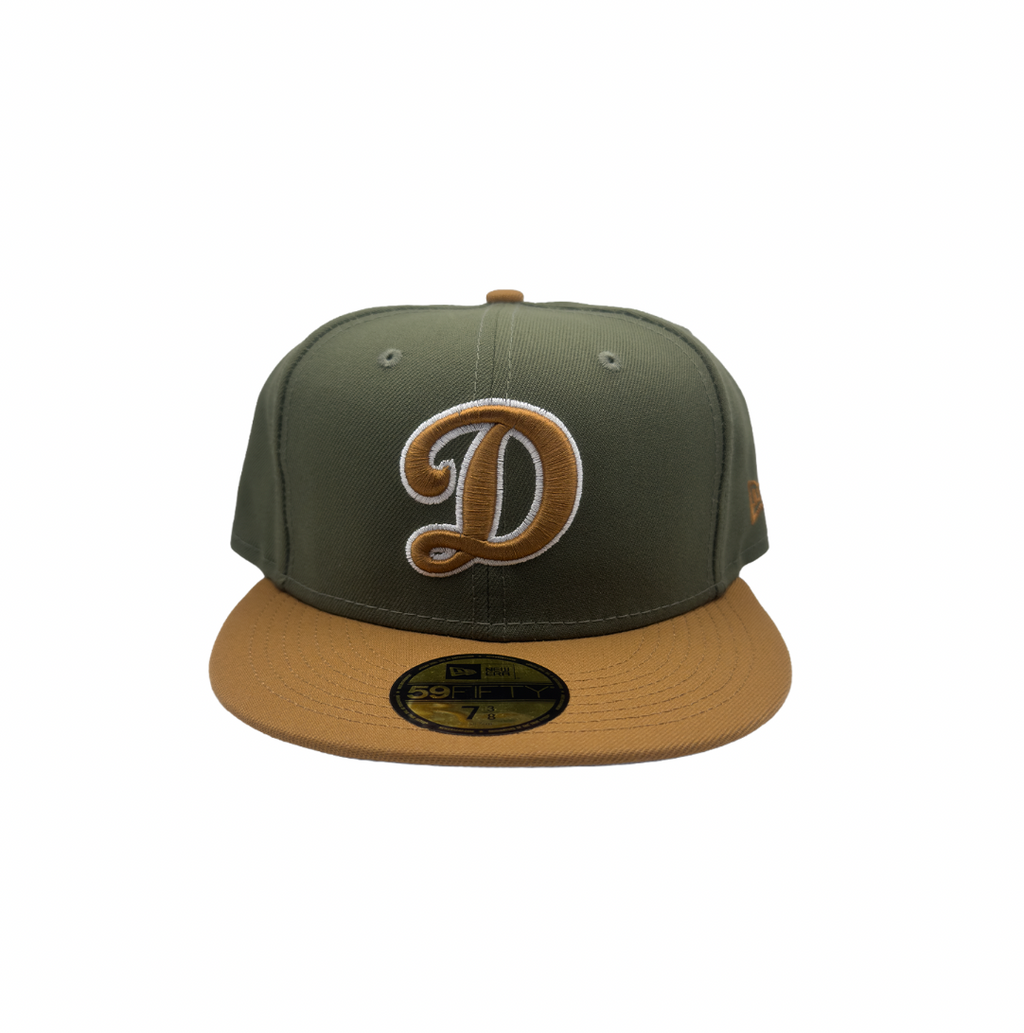 Dodgers D logo olive/chestnut 5950 Fitted