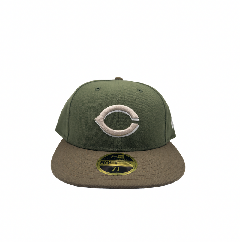 Cincinnati Reds Olive Low Profile Fitted