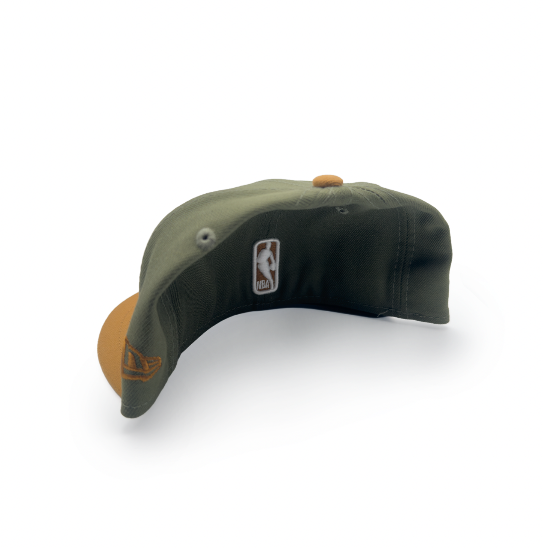 LA Lakers olive/chestnut 5950 Fitted