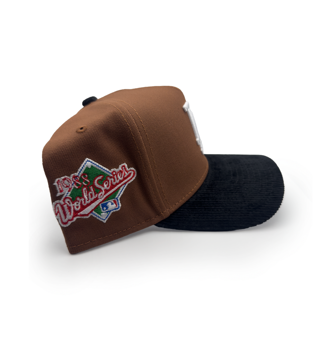 LA Dodgers Clay/Black Corduroy brim 950 A-Frame Snapback