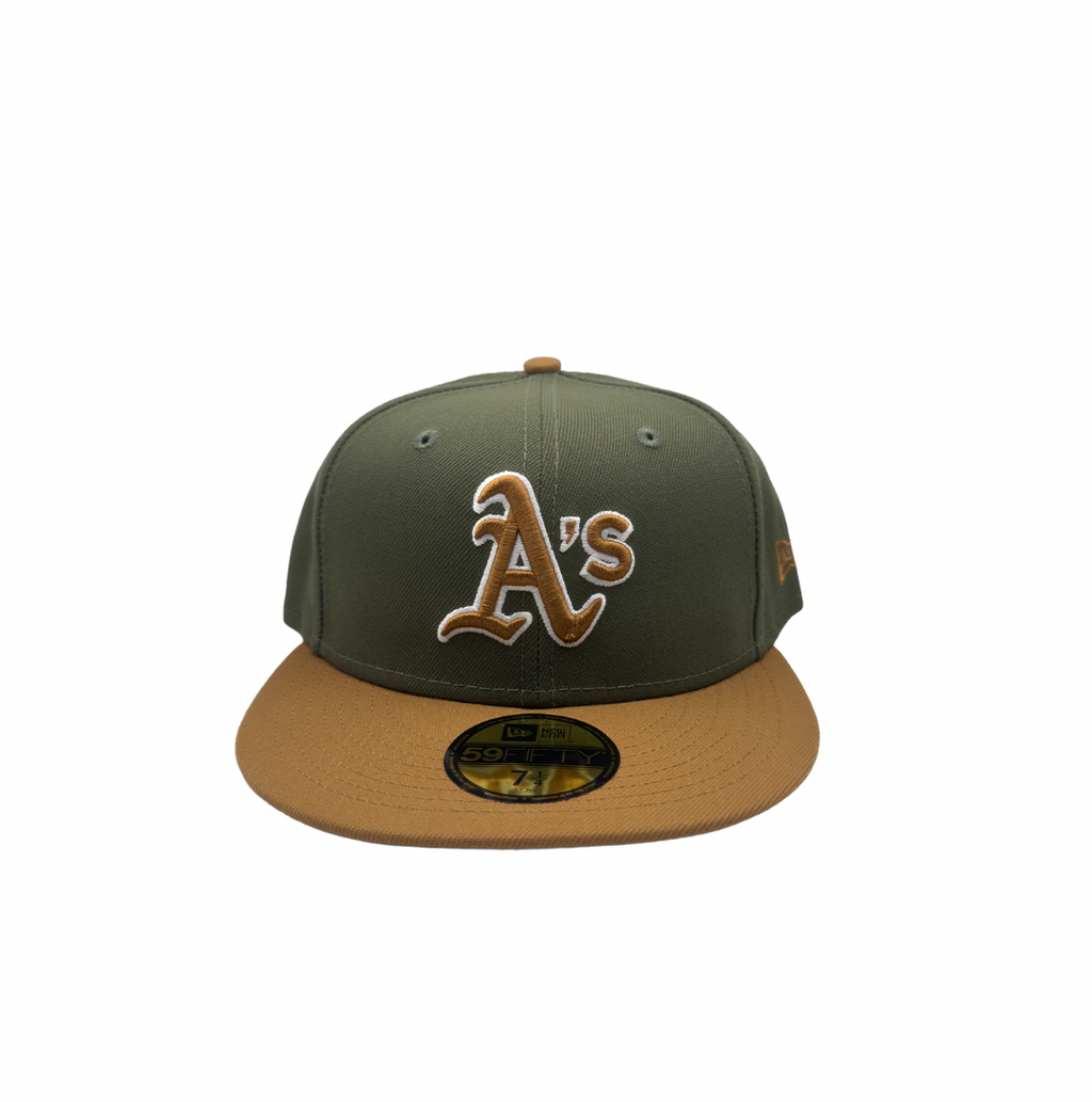 Oakland A's olive/chestnut 5950 Fitted