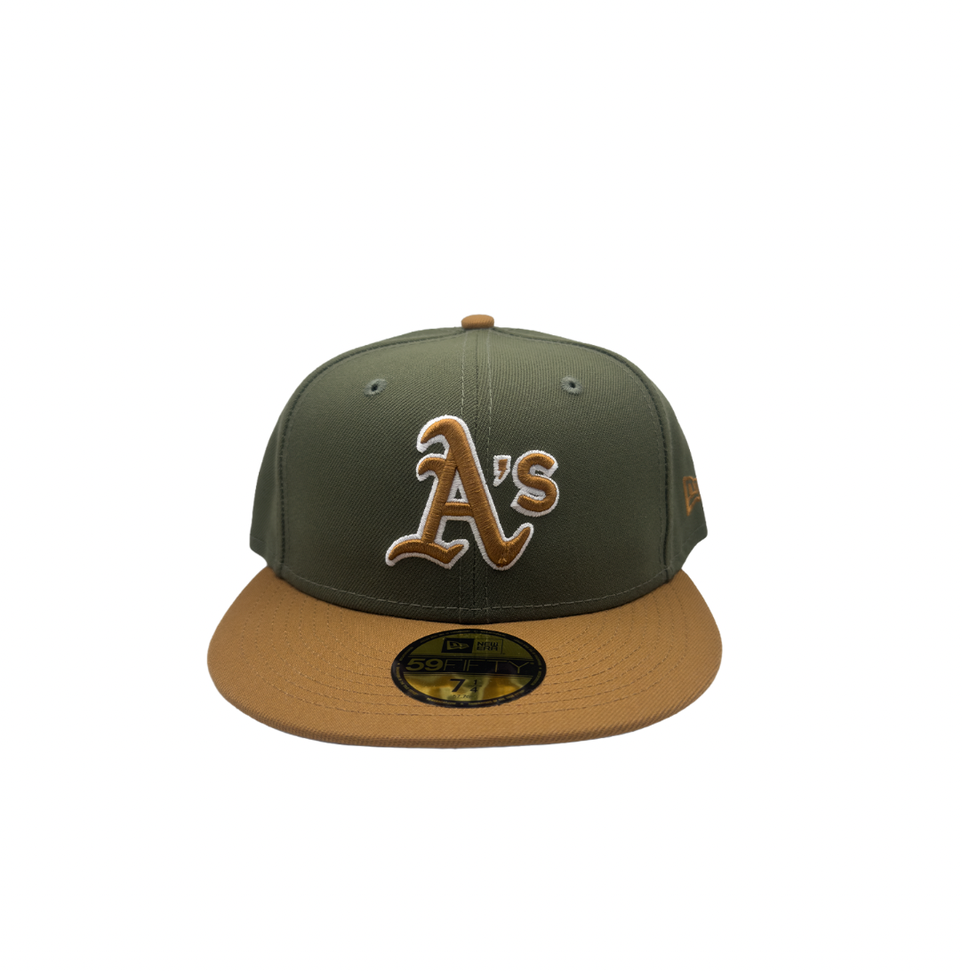 Oakland A's olive/chestnut 5950 Fitted