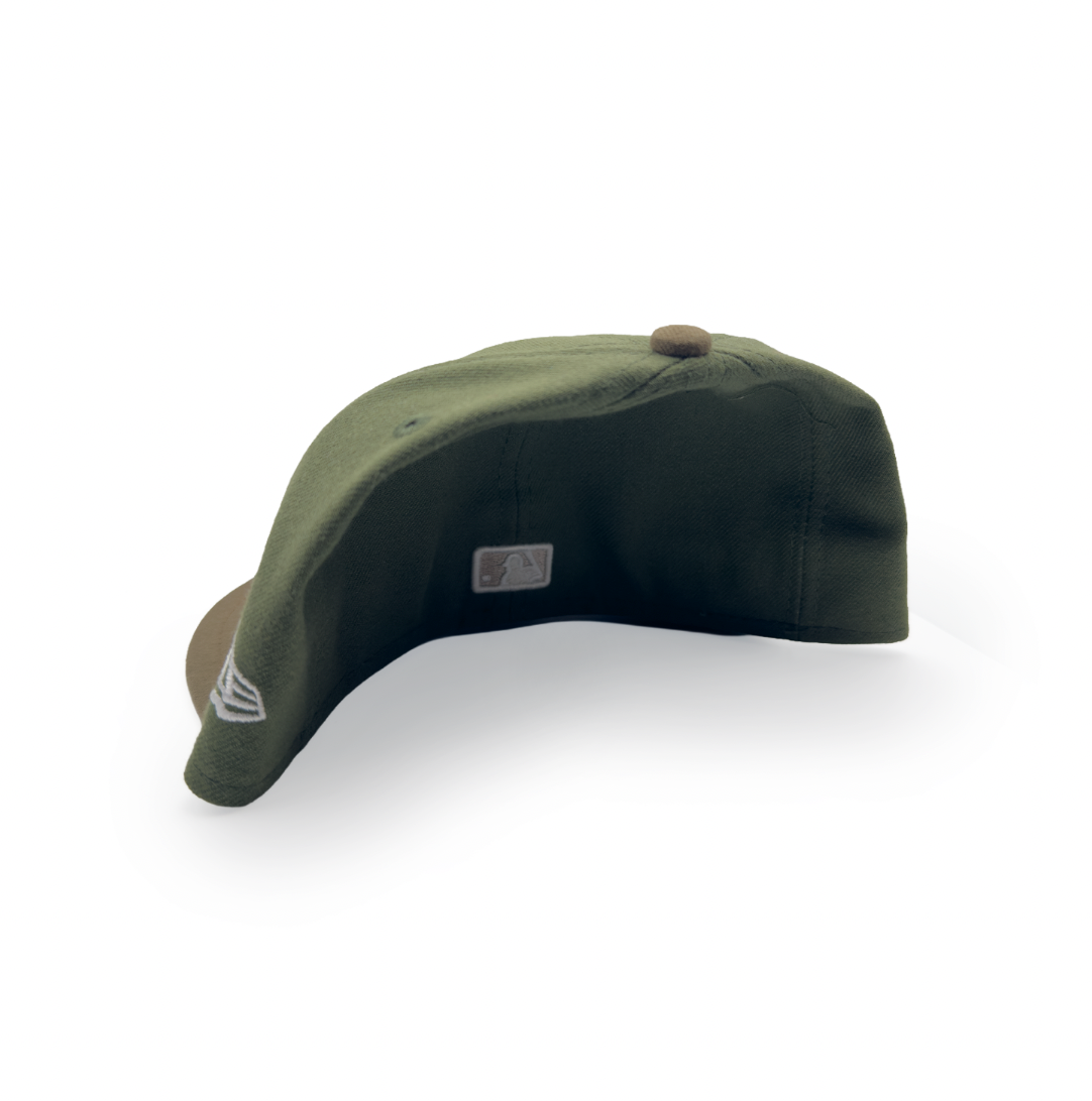 Cincinnati Reds Olive Low Profile Fitted