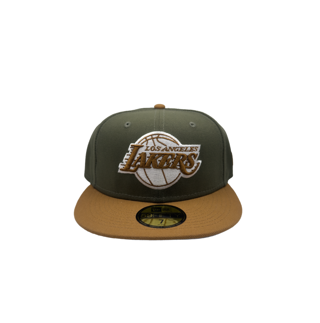 LA Lakers olive/chestnut 5950 Fitted